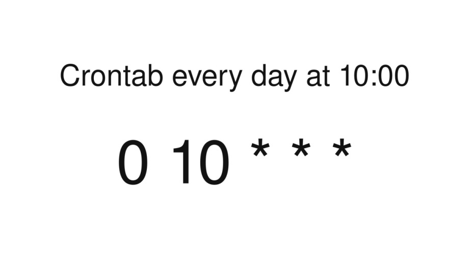 Crontab Every Day At 10 00 Copy Example In One Click 
